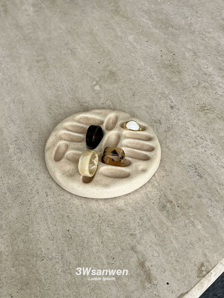 Unique Shape Handcrafted Ceramic Ring Holder