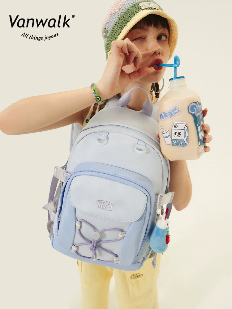 Summer Tea Dessert Large Backpack