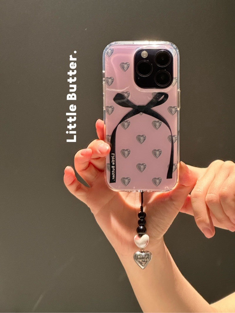 「Original」Ceramic Metal Heart Phone Charm