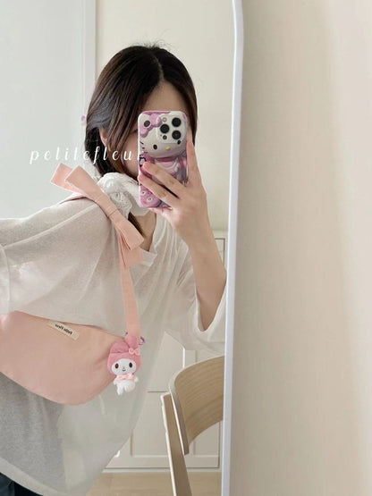 Pink Bow Shoulder Bag