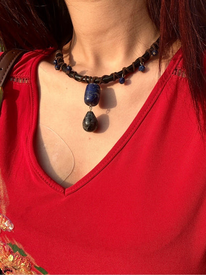 Primitive Tribe Gemstone Necklace