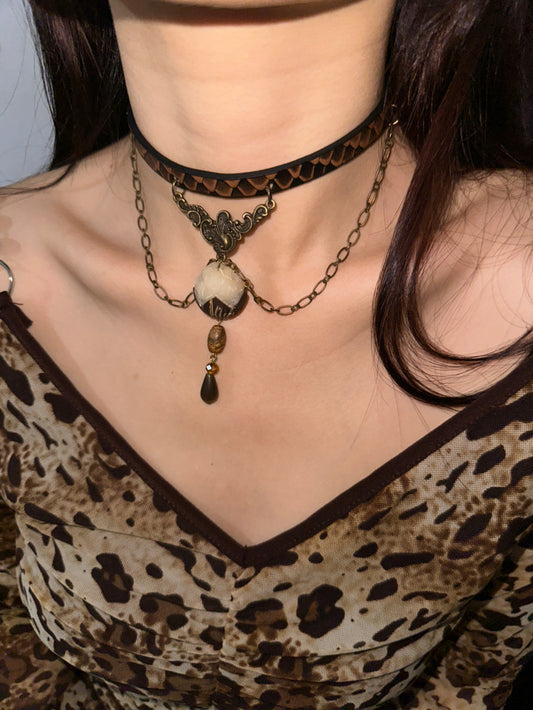 Punk Bodhi Lotus Necklace