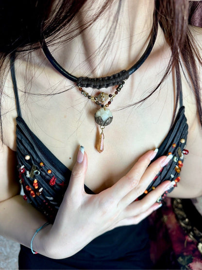 Punk Bodhi Lotus Necklace