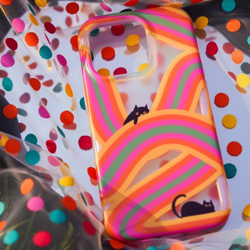 Rainbow Cat Printed Phone Case