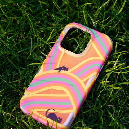 Rainbow Cat Printed Phone Case