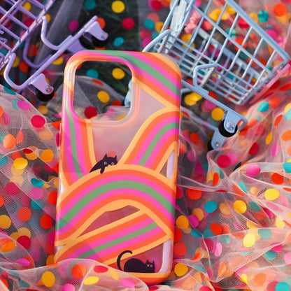 Rainbow Cat Printed Phone Case