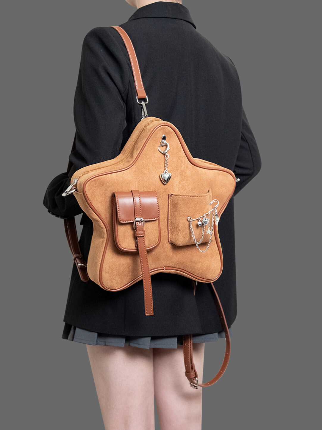 Retro Star-shaped Backpack