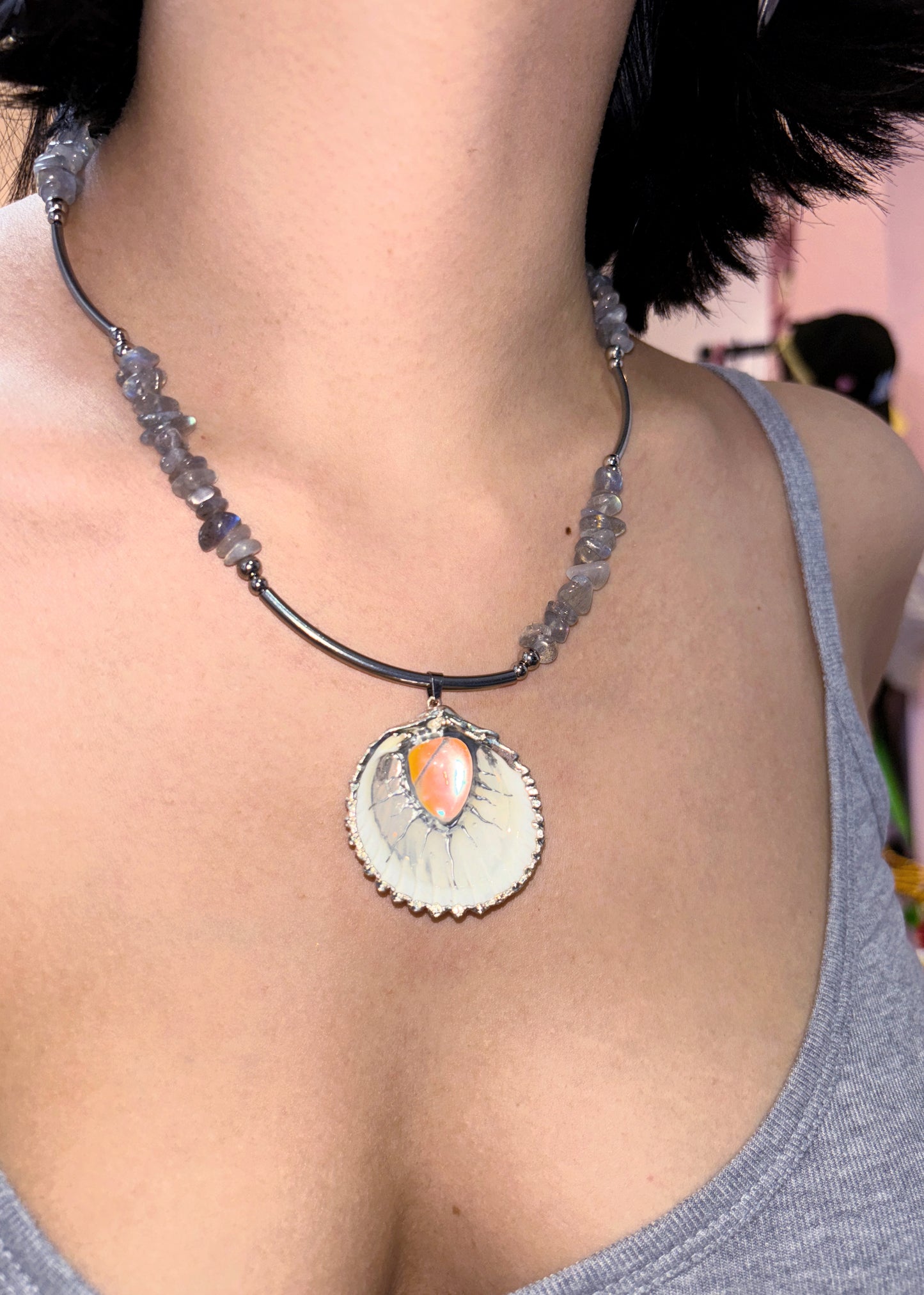 Scream From The Ocean Shell Necklace