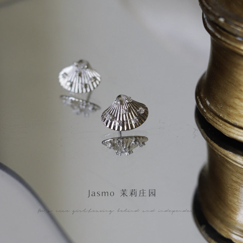 Silver Shell Earrings