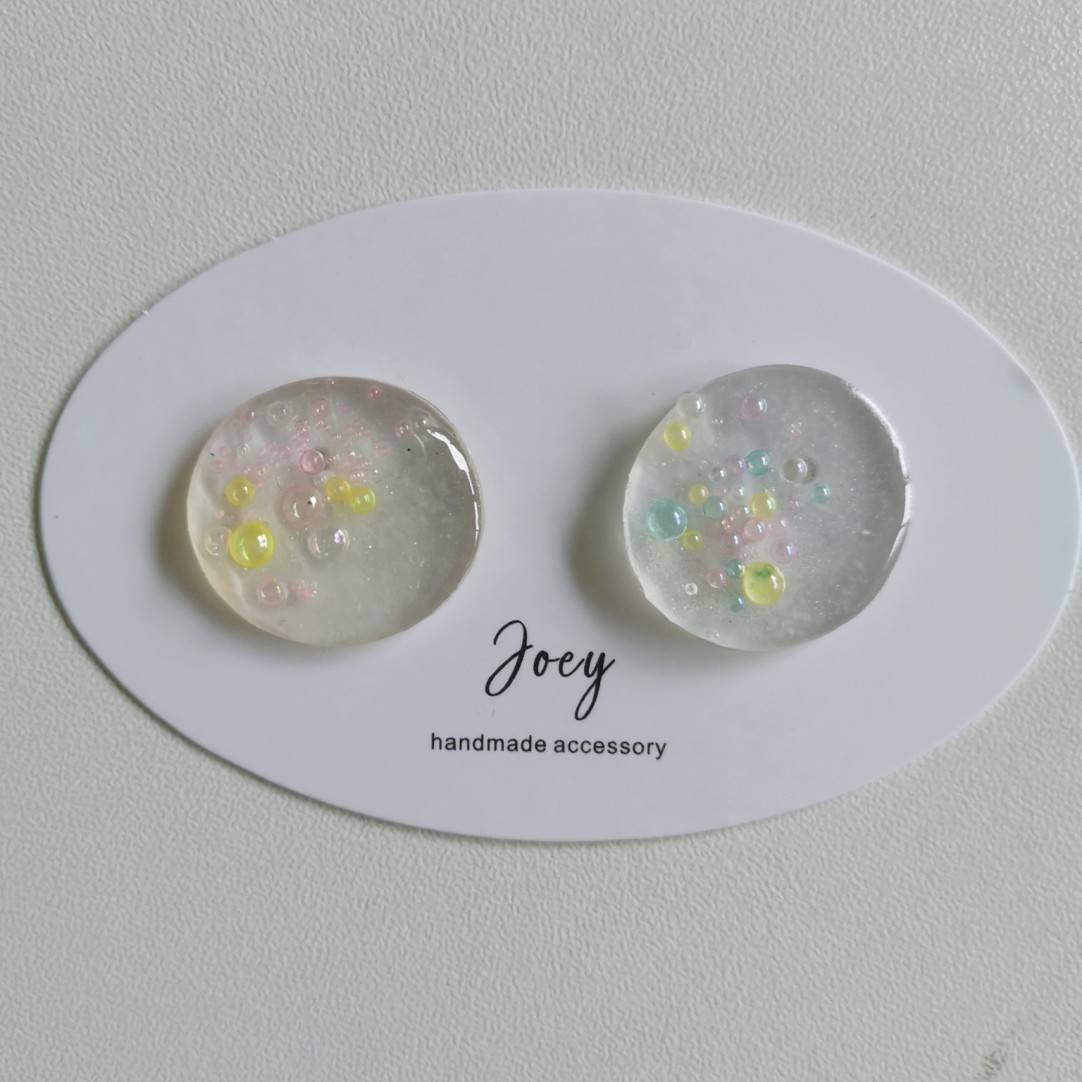 Simple Handmade Resin Studs