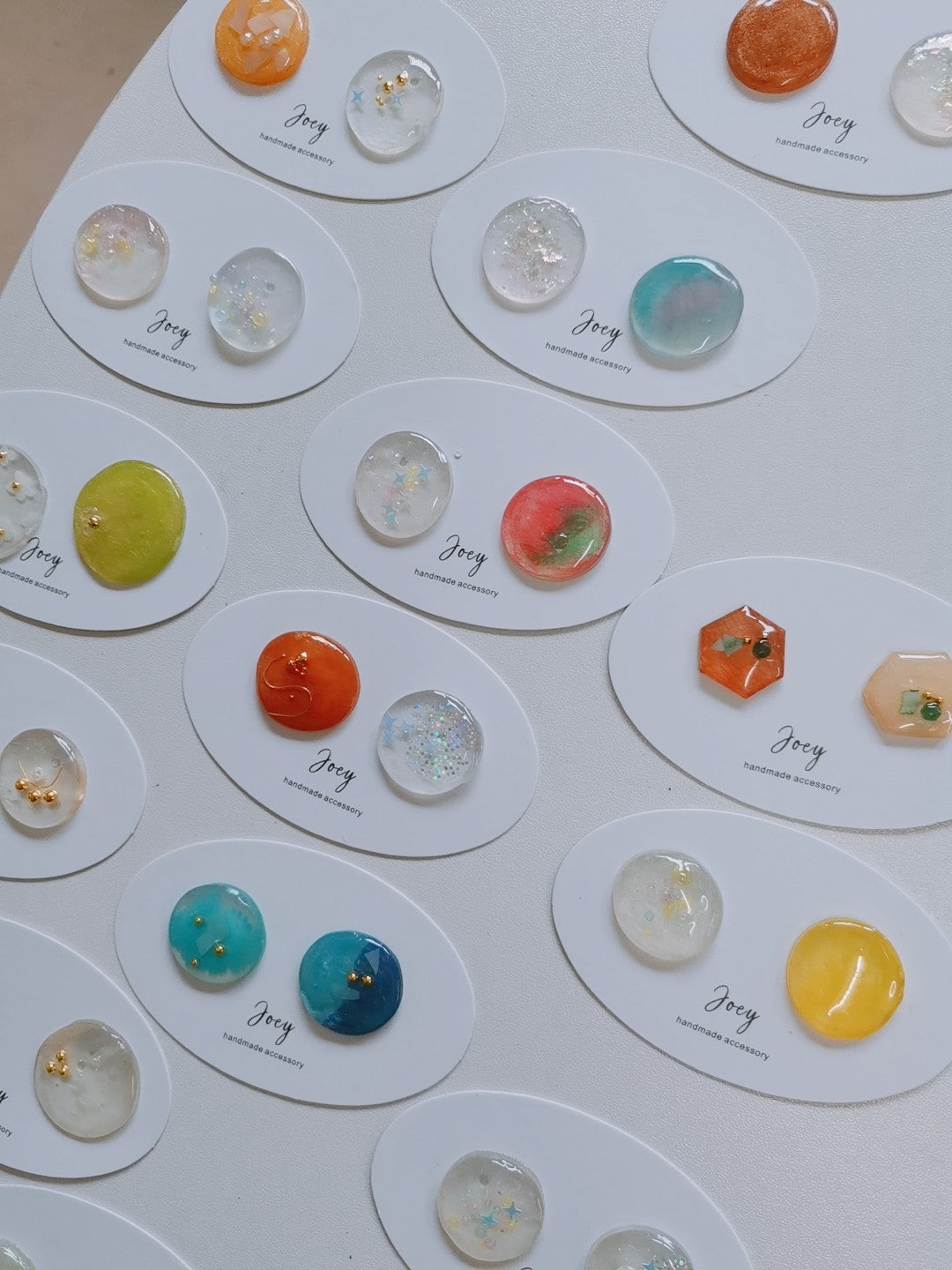 Simple Handmade Resin Studs