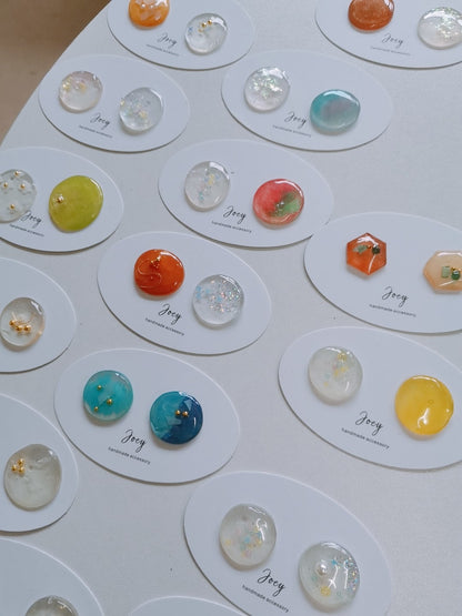 Simple Handmade Resin Studs