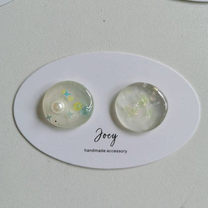 Simple Handmade Resin Studs