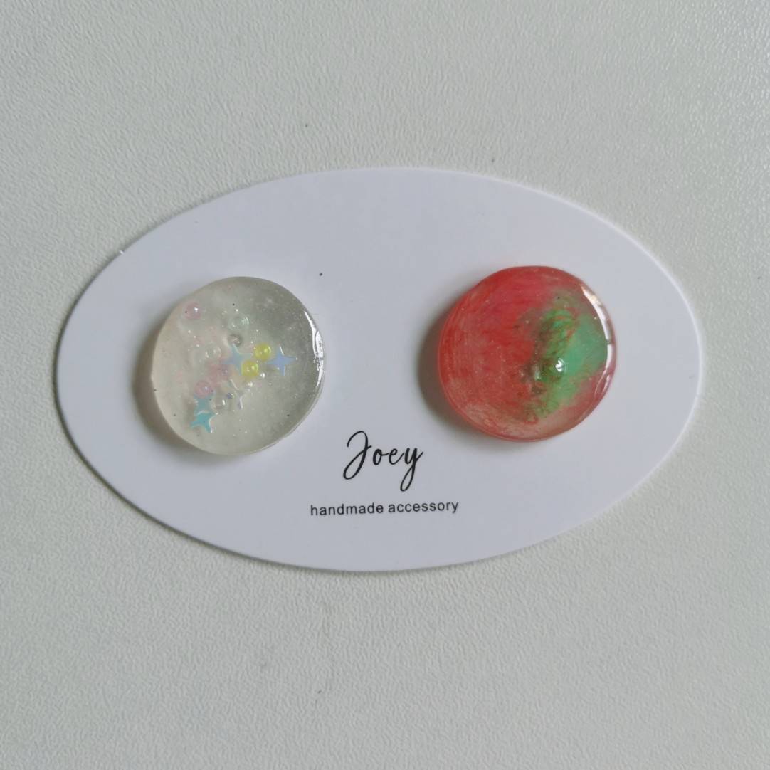 Simple Handmade Resin Studs