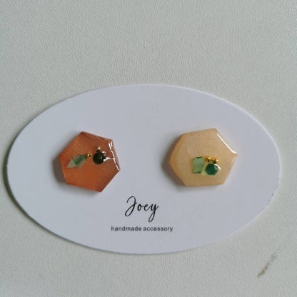 Simple Handmade Resin Studs