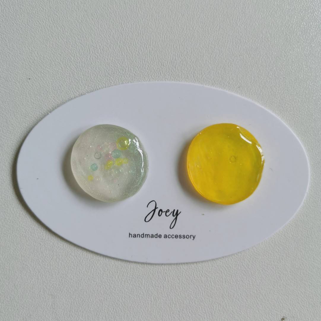 Simple Handmade Resin Studs