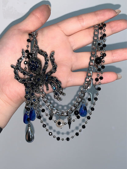 Spider Lady Tassel Layered Waist Chain