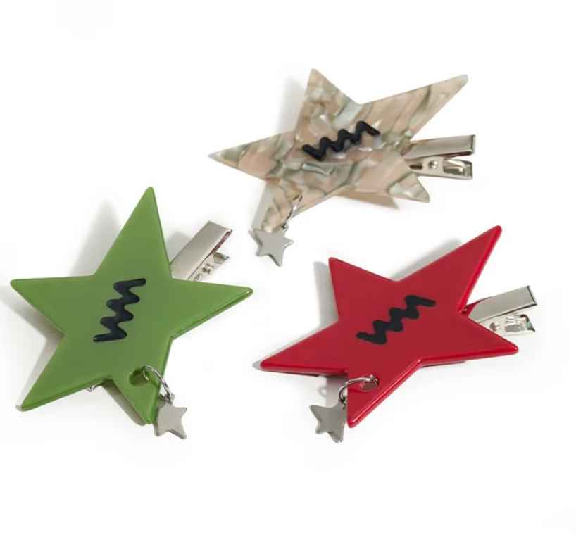 Star House Shape Hair Clip