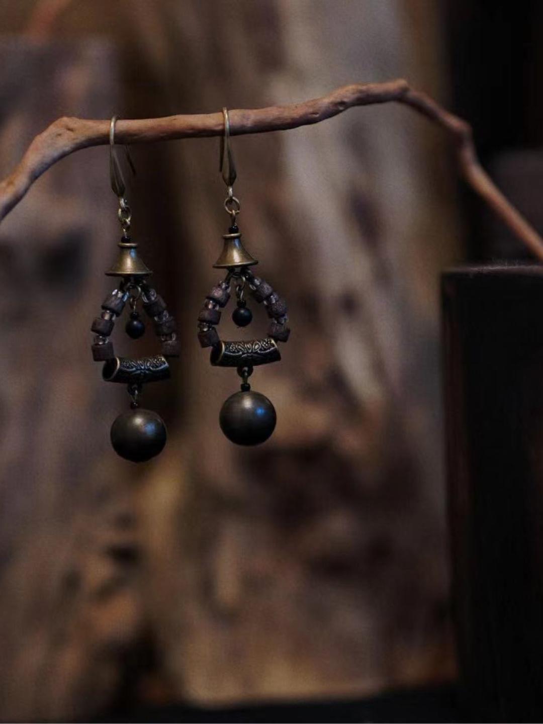 Statement Wood Earrings