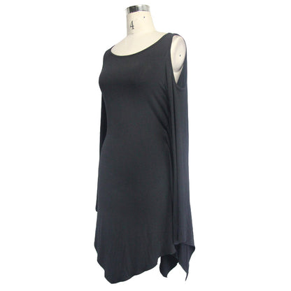 'Stellaluna' Casual Punk Dress with Bat Sleeves