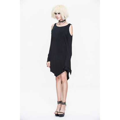 'Stellaluna' Casual Punk Dress with Bat Sleeves