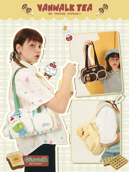 Summer Tea Sweet Pocket Shoulder Bag