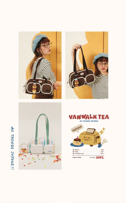 Summer Tea Sweet Pocket Shoulder Bag