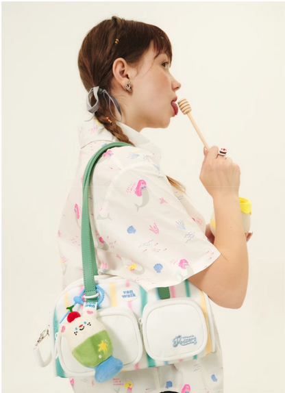 Summer Tea Sweet Pocket Shoulder Bag