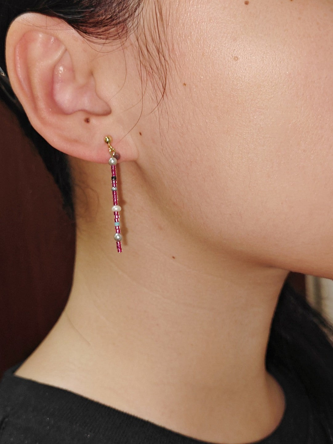 Sunset Minimalist Long Earrings