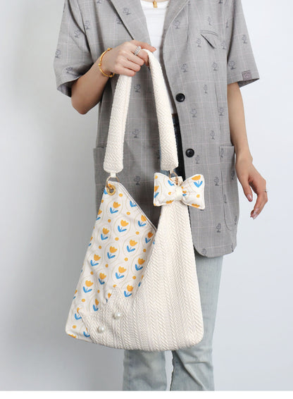 Tulip Cat Bow Shoulder Bag