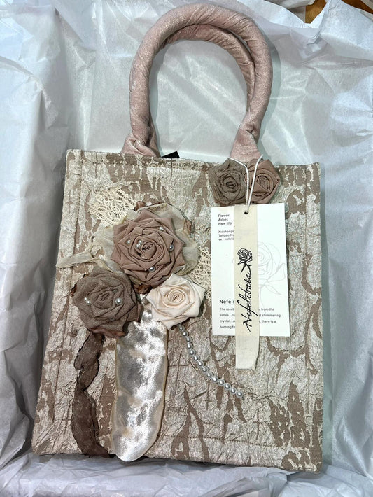 Twilight Kiss Rose Lace Tote