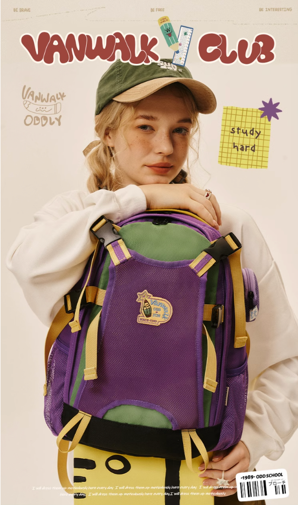 VANWALK Odd School Vintage Backpack