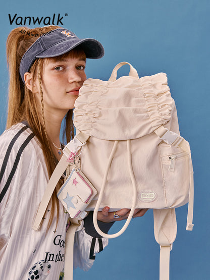 Vanwalk Sport Series Ruffled Drawstring Backpack