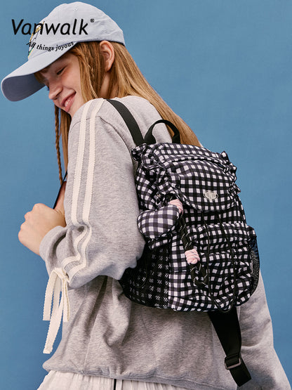 Vanwalk Sport Series Ruffled Drawstring Cloud Backpack