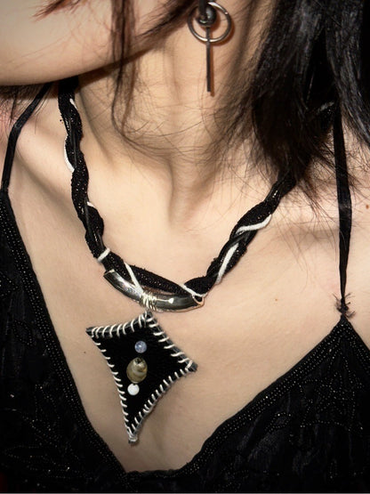 Wasteland Black Star Necklace