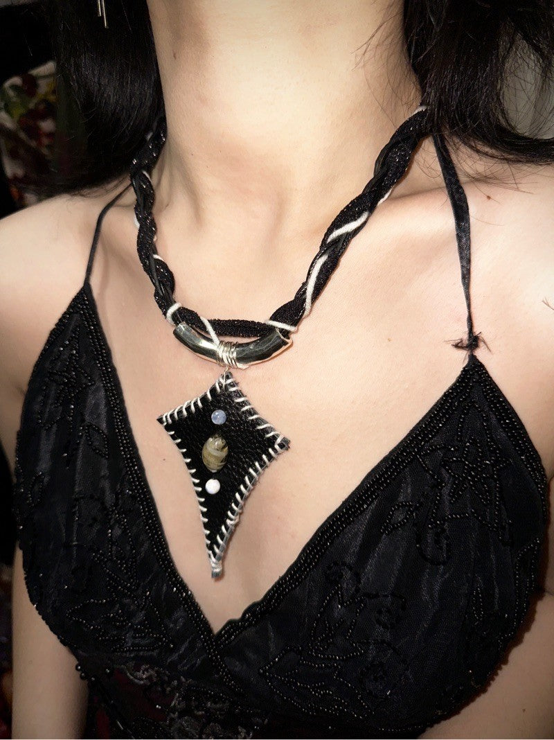 Wasteland Black Star Necklace