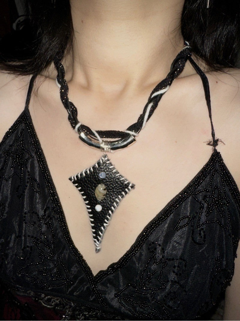 Wasteland Black Star Necklace