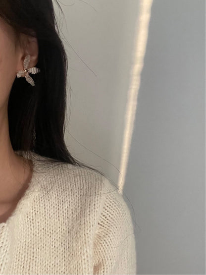 Woven Flower Earrings