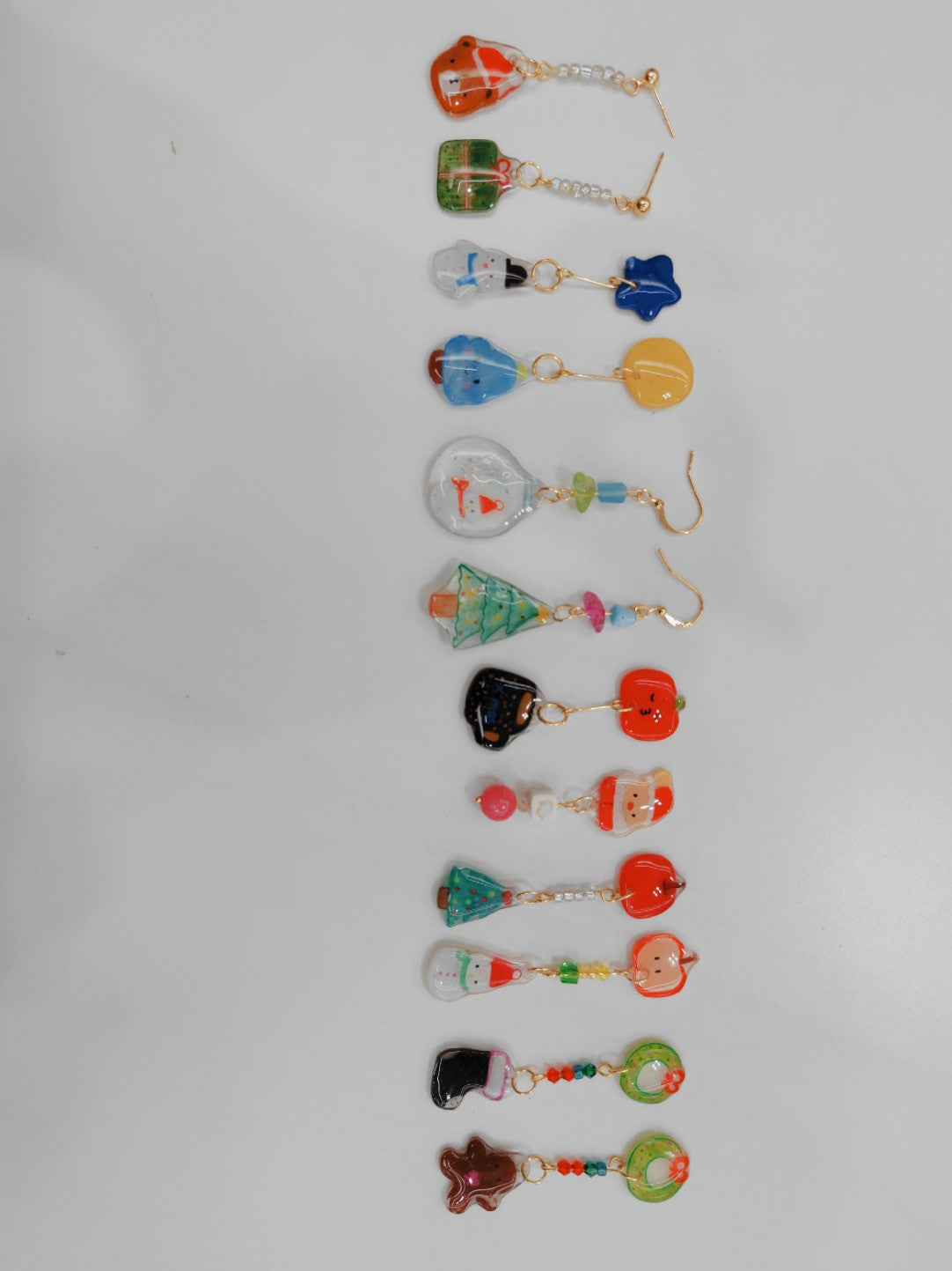Xmas Collection Shrink Plastic Earrings