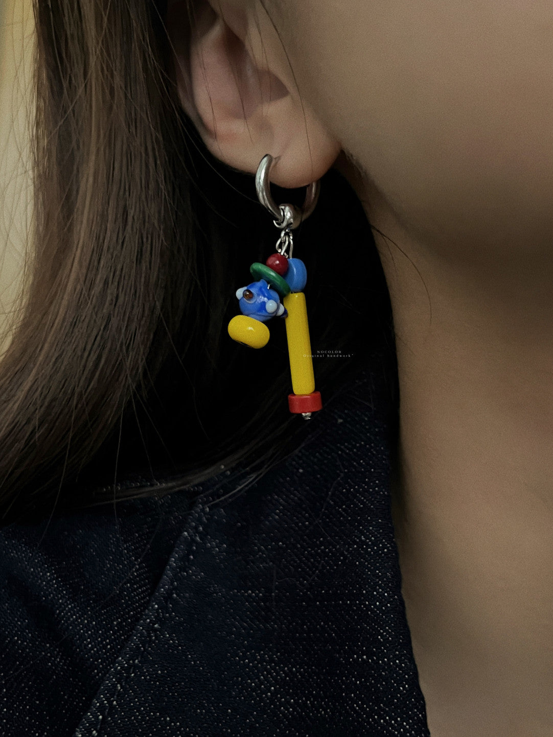 Xmas Kindergarten Asymmetric Earrings