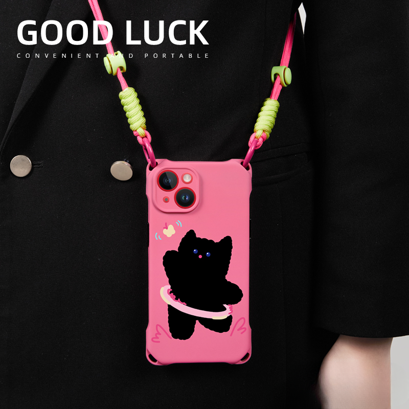 Butterfly Cat with Crossbody Strap phone case | phone accessories | Three Fleas