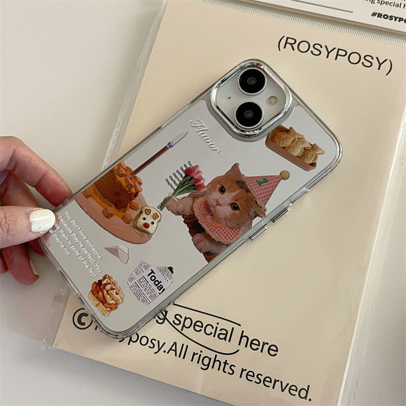 [ Meme Case ] Birthday Cat | phone accessories | Three Fleas